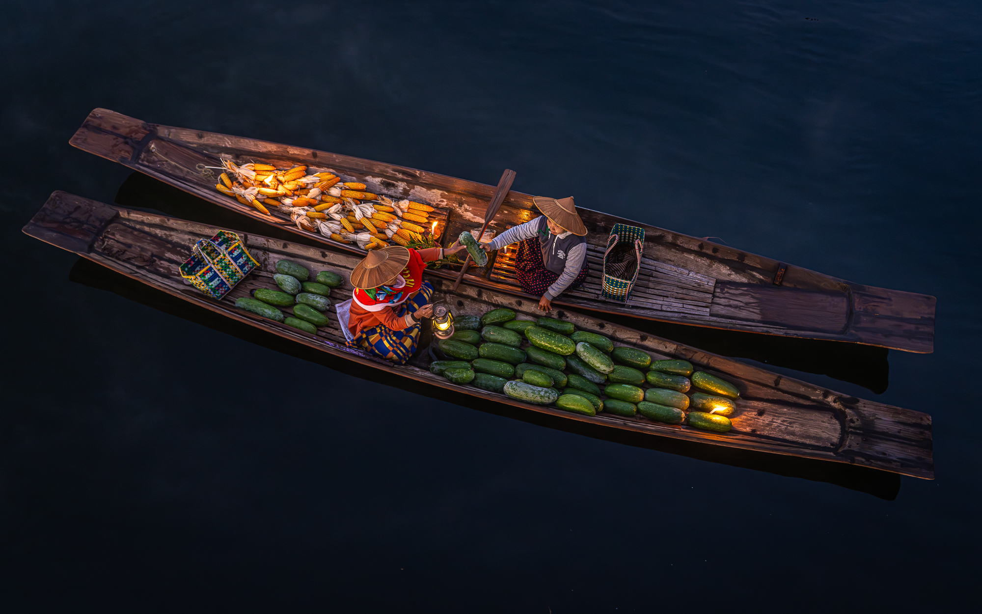 Night market at Inle Lake, Myanmar