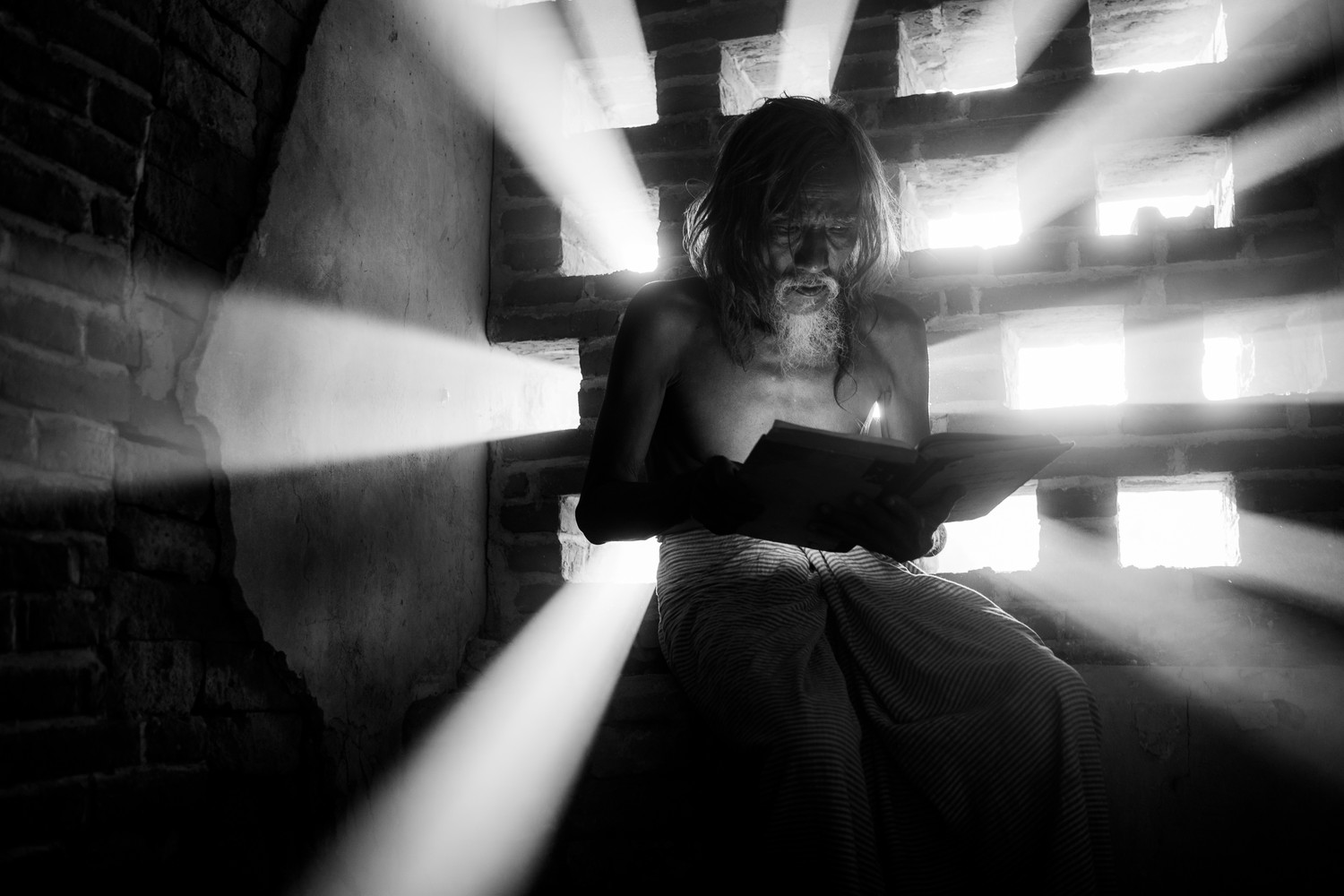Light of Serenity:Reflection in  Bagan Temple