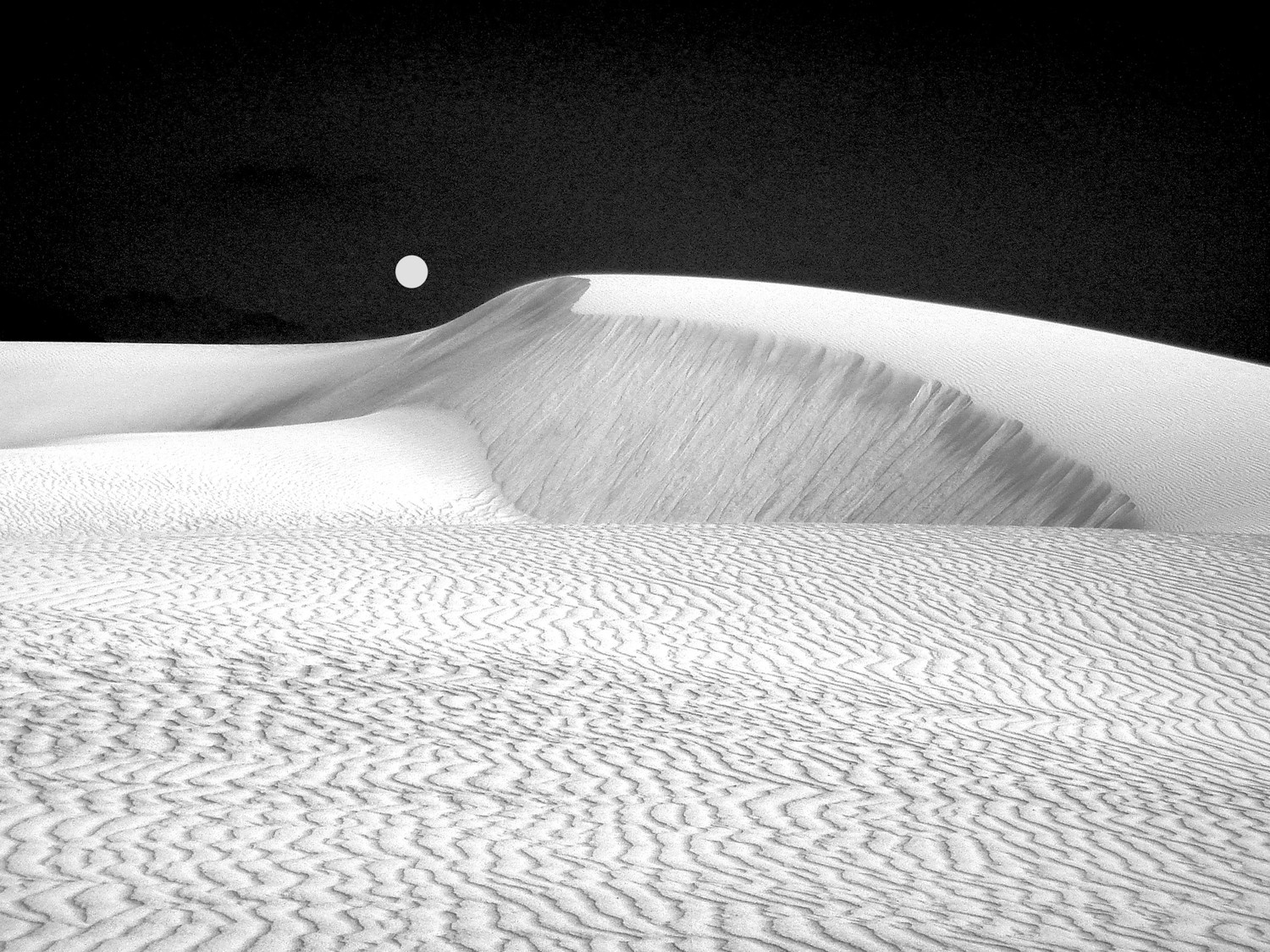Moon in Socotra Dunes